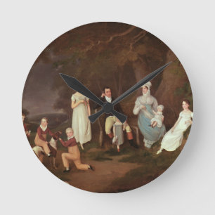 Reloj Redondo Mediano Group portrait of a Squire, his Wife and Children