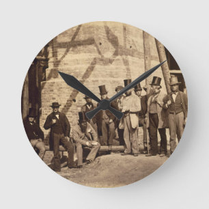 Reloj Redondo Mediano Grupo de capataces, 1862 (foto)