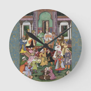 Reloj Redondo Mediano Grupo de derviches de giro, del Clive grande