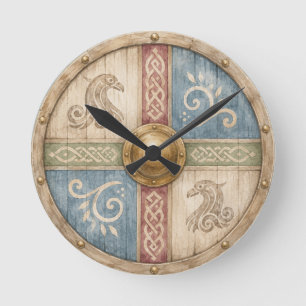 Reloj Redondo Mediano Guardería de barco vikingo
