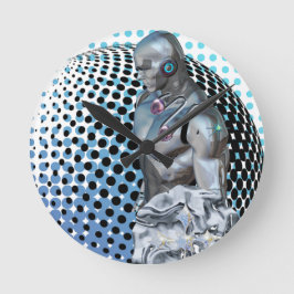 Reloj Redondo Mediano Guardián del reino digital