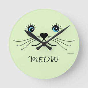 Reloj Redondo Mediano GUAY gráfico MEOW-Cat Face