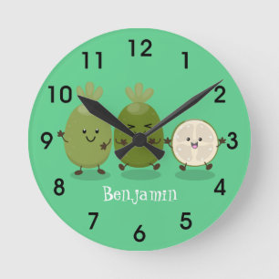 Reloj Redondo Mediano Guayaba feijoa personalizado guayaba guayaba