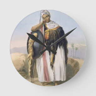 Reloj Redondo Mediano Guerrero del Amhara, Etiopía, ilustracion de '