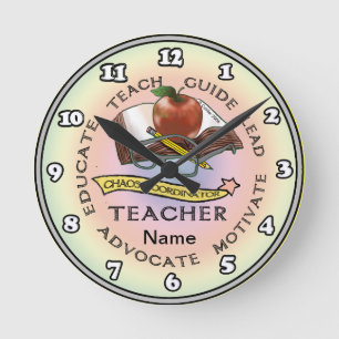 Reloj Redondo Mediano Guía para maestros de escuela