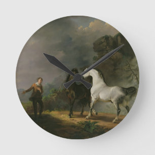 Reloj Redondo Mediano Gulliver que se dirige al Houyhnhnms, 1769 (aceite