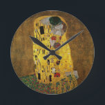Reloj Redondo Mediano Gustav Klimt The Kiss<br><div class="desc">Gustav Klimt The Kiss</div>