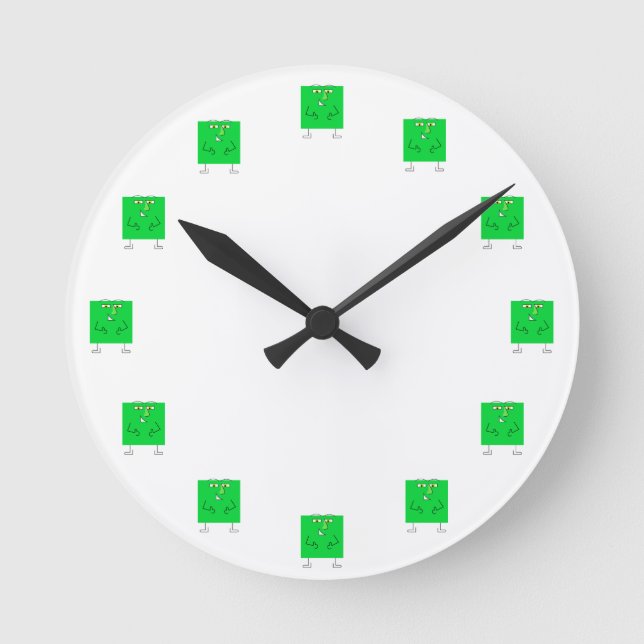 Reloj Redondo Mediano Guy de Green Square (Anverso)