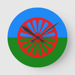 Reloj Redondo Mediano gypsy flag clock