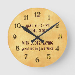 Reloj Redondo Mediano Hacer que su Biblia diga o cite