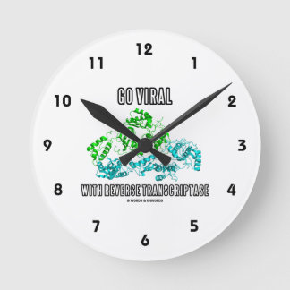 Reloj Redondo Mediano Hacer Virales Con Los Consejos De Transcriptasa In