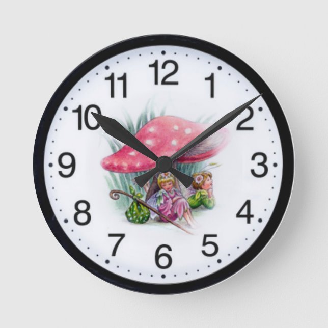 Reloj Redondo Mediano Hada (Anverso)