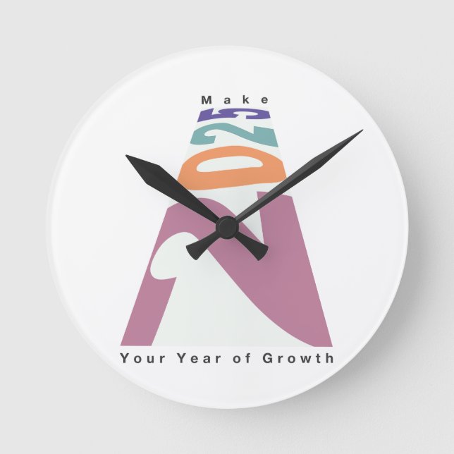 Reloj Redondo Mediano Haga de 2025 su año de crecimiento (Anverso)