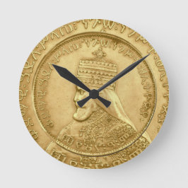 Reloj Redondo Mediano Haile Selassie Jah Rastafari Reggae Rasta Roots 