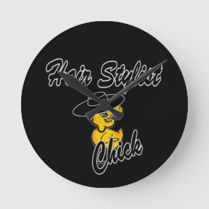 Reloj Redondo Mediano Hair Stylist Chick #4