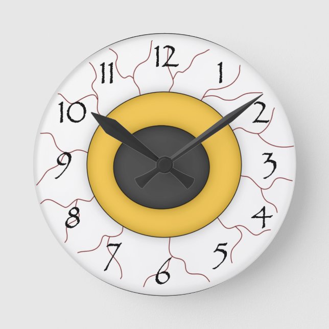 Reloj Redondo Mediano Hairy Eyeball (Anverso)