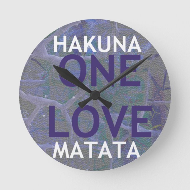 RELOJ REDONDO MEDIANO HAKUNA MATATA (Anverso)