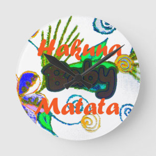 Reloj Redondo Mediano Hakuna Matata Baby.png