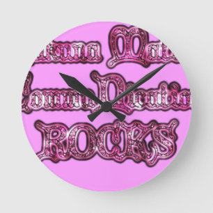 Reloj Redondo Mediano Hakuna Matata Comunicación ROCKS Arte Imprimir