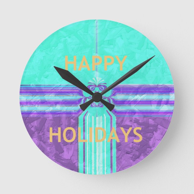 Reloj Redondo Mediano Hakuna Matata Felices Fiestas (Anverso)