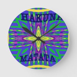 Reloj Redondo Mediano Hakuna matata Mombasa Kanga