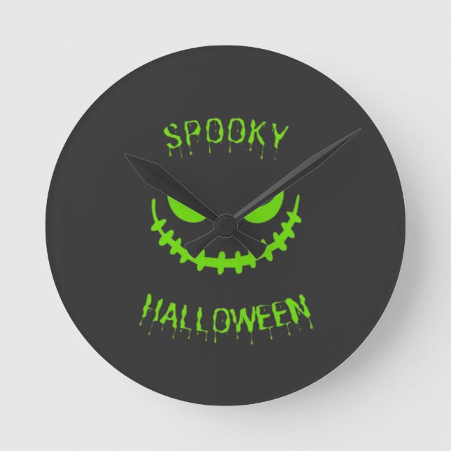 Reloj Redondo Mediano Halloween (Anverso)