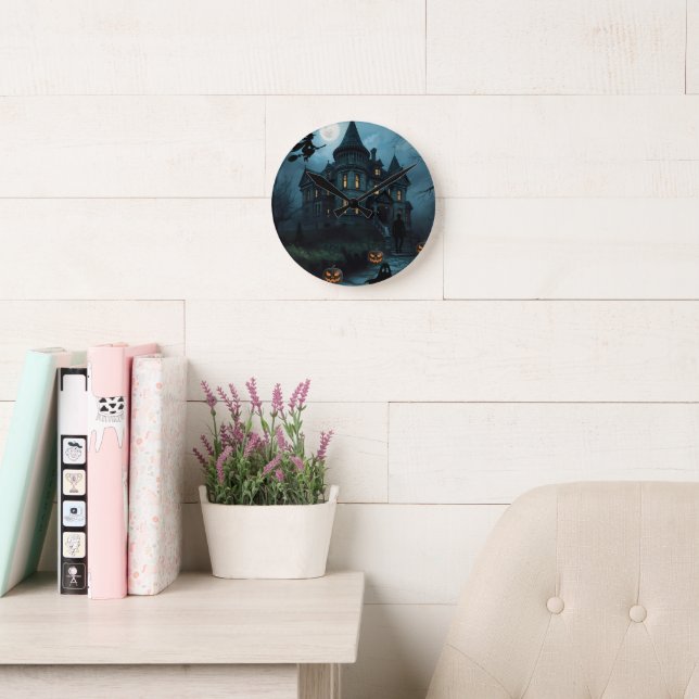 Reloj Redondo Mediano Halloween Clock (Sala de lectura)