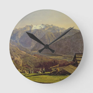 Reloj Redondo Mediano Hallstatter-See (oil on canvas)