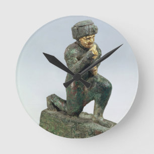 Reloj Redondo Mediano Hammurabi, rey de Babilonia, rogando antes de un