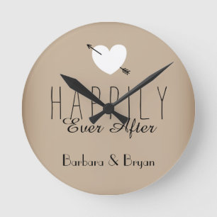 Reloj Redondo Mediano Happily Ever After Wall Clock