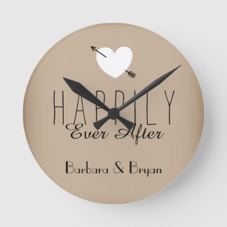Reloj Redondo Mediano Happily Ever After Wall Clock