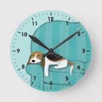 Happy Couch Beagle - Diseño de perros con pipa