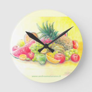 Reloj Redondo Mediano Happy fruits   