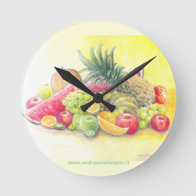 Reloj Redondo Mediano Happy fruits    (Anverso)