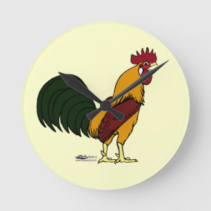 Reloj Redondo Mediano Happy Rooster