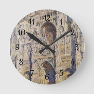 Reloj Redondo Mediano Harmonie in Blau und Gold Claude Monet