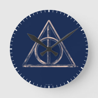 Reloj Redondo Mediano Harry Potter| Color de agua de las casetas mortale