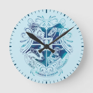 Reloj Redondo Mediano Harry Potter | Escudo Aguamenti HOGWARTS™