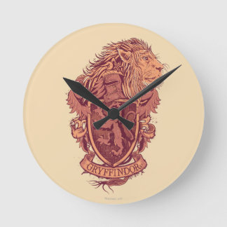 Reloj Redondo Mediano Harry Potter | Escudo de León de Gryffindor