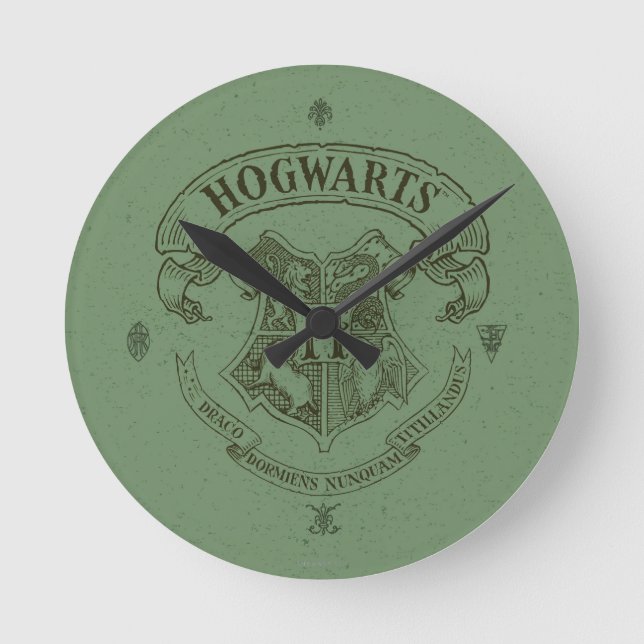 Reloj Redondo Mediano Harry Potter | Hogwarts Banner Crest (Anverso)