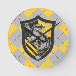 Reloj Redondo Mediano Harry Potter | Hufflepuff House Pride Crest