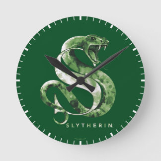 Reloj Redondo Mediano Harry Potter | SLYTHERIN™ Snake Watercolor