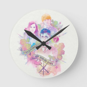 Reloj Redondo Mediano Harry Potter Spell   Harry, Hermione y Ron Waterc