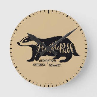 Reloj Redondo Mediano Harry Potter| Típode de silueta HUFFLEPUFF™