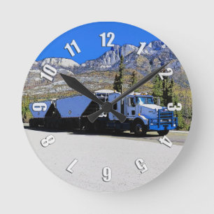 Reloj Redondo Mediano Hauling the Grain - Conductor de camiones de carga