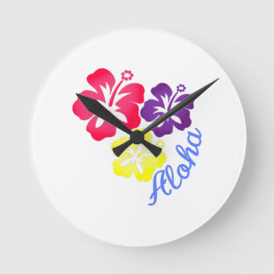 Reloj Redondo Mediano Hawaiana