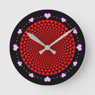 Reloj Redondo Mediano Hearts Mandala Design-25870