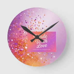 Reloj Redondo Mediano Hecho con amor Tank Top