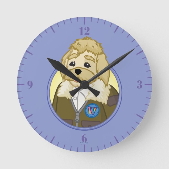 Reloj Redondo Mediano Hecho de Arte (Anverso)