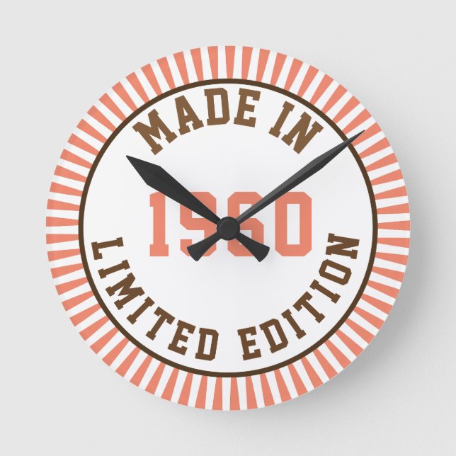 Reloj Redondo Mediano Hecho en 1960 (Anverso)